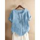 thumbnail image 1 of Ropa de calle de lino y algodón para mujer, Tops Y2k, camiseta Vintage de moda, camisas casuales para mujer, ropa elegante, camisetas, 1 of 4