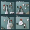 thumbnail image 3 of Gancho autoadhesivo pesado para puerta de pared decorativa para colgar abrigos, sombreros, carteras para llaves, gancho para toallas de cocina, organizador de baño, gancho adhesivo impermeable para c JAMW Sencillez, 3 of 3