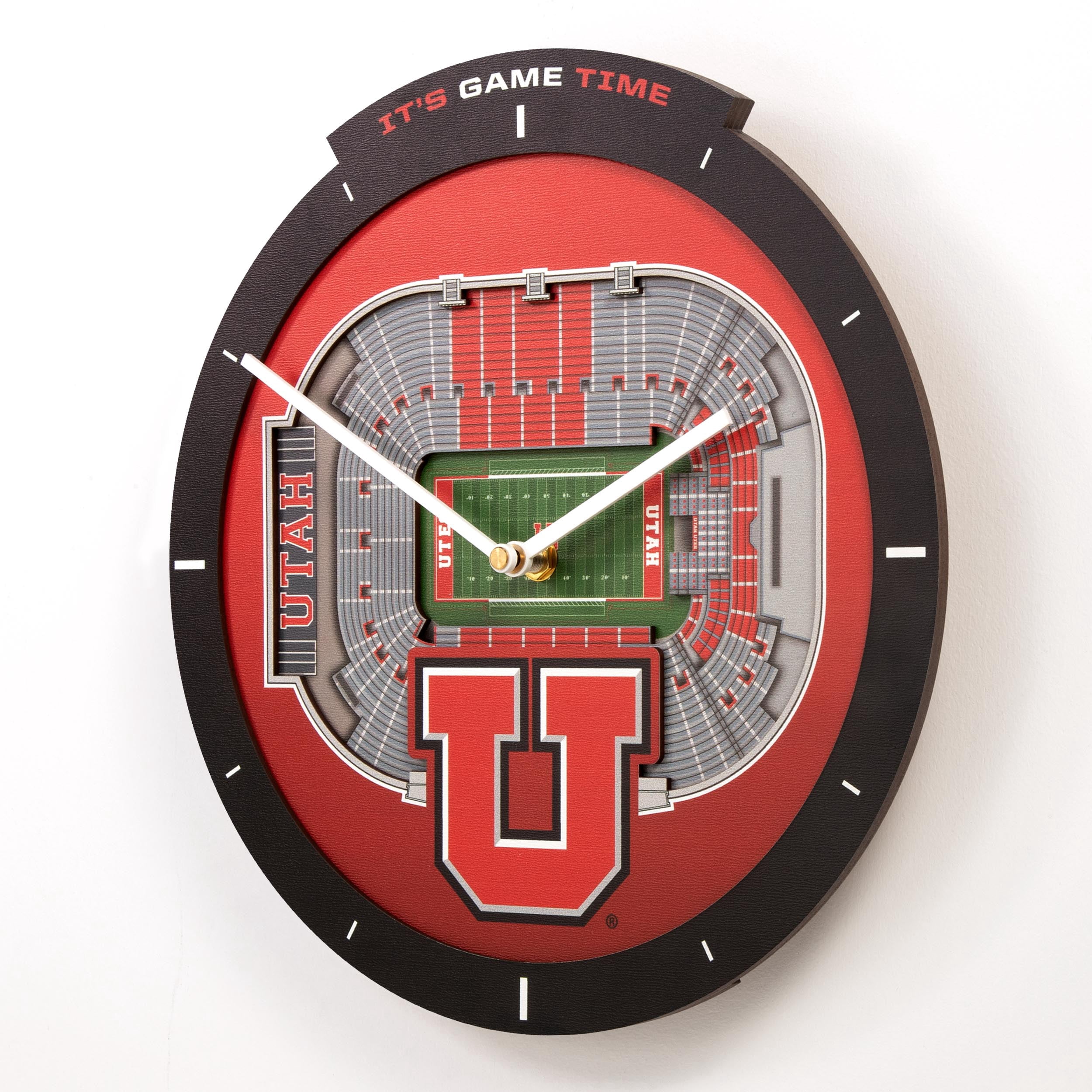 YouTheFan NCAA Utah Utes Stadiumview 3D Wall Clock