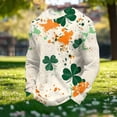 thumbnail image 4 of Ceisia Men's Loose Fit Waffle Knit Sweatshirt - St. Patrick's Day Paint Splash Festive Print Green S Gifts, 4 of 5