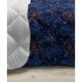 thumbnail image 3 of Fish Down Alternative Comforter, Japanese Carp Koi Wave Patterned Background Ancestral Animals Culture, Microfiber Quilt for All Season, 5 Sizes, Dark Blue White, by Ambesonne, 3 of 3