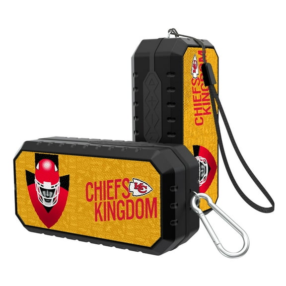 Keyscaper Black Kansas City Chiefs Water Resistant Bluetooth Speaker