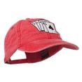 thumbnail image 5 of Bridge Hand Embroidered Washed Cap - Red OSFM, 5 of 5