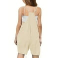 thumbnail image 4 of tarylea Girls Sleeveless Jumpsuits Spaghetti Strap Casual Romper Summer Shorts 1 Piece Outfits with Pockets, 4 of 5