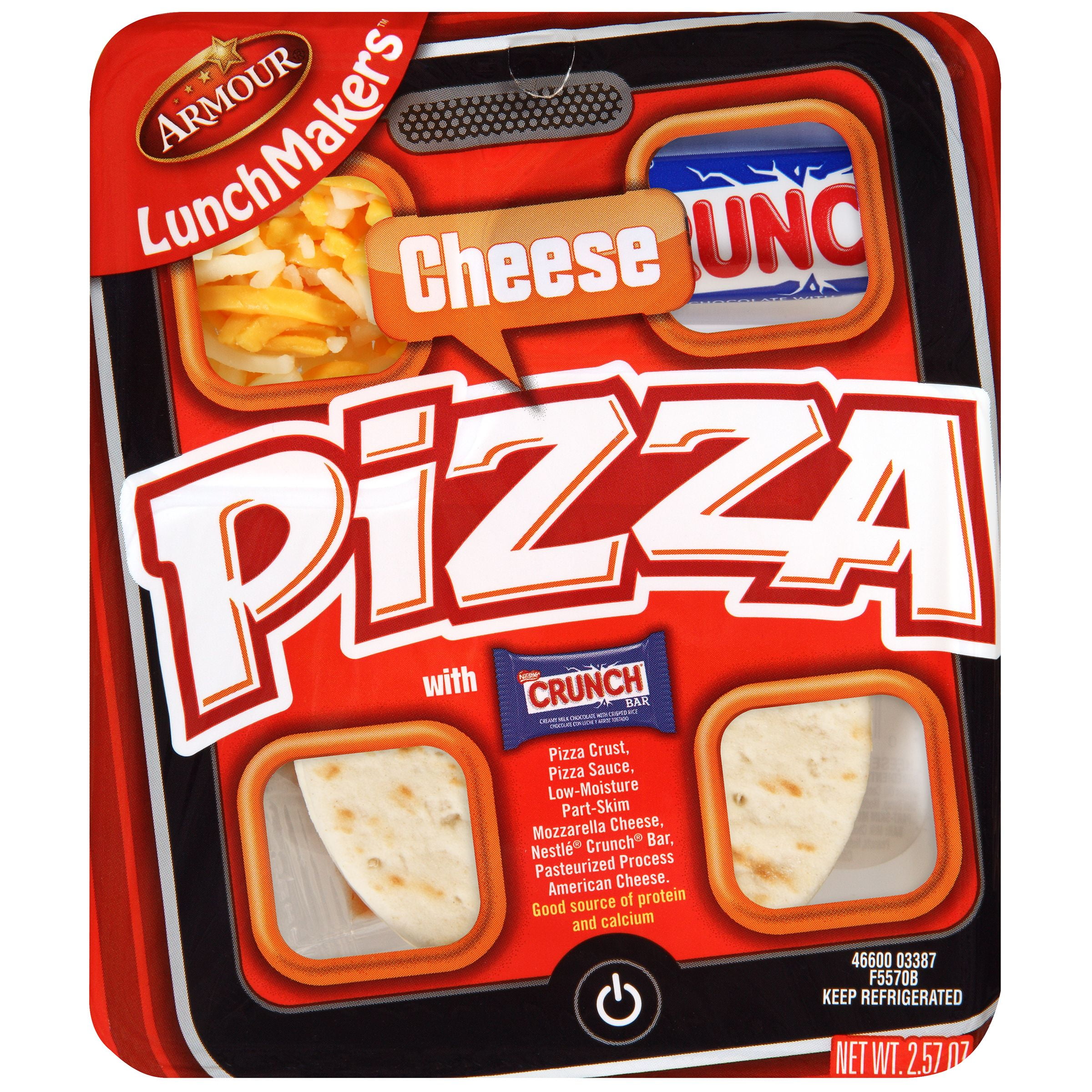 Armour LunchMakers Cheese Pizza Kit with Crunch Bar, 2.5 oz