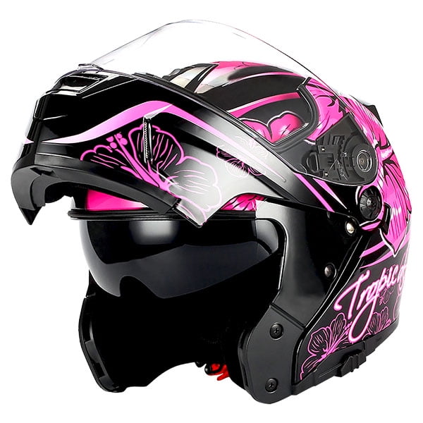1Storm Motorcycle Modular Full Face Helmet Street Bike Flip up Dual