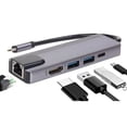 thumbnail image 1 of Hub USB C LINKON Plata con HDMI 4K Ethernet y Carga Rápida 87W, 1 of 7