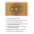 thumbnail image 4 of Rugsmith Black Machine Tufted Welcome, Good bye Round Doormat, 18" x 30", 4 of 5