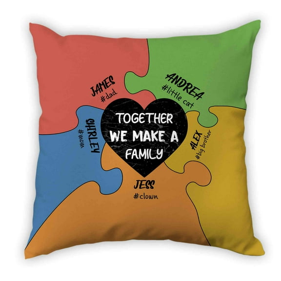 Lazaofficial Custom Pillow, Custom Name Pillow, Personalized Throw Pillows, Customizable Pillow