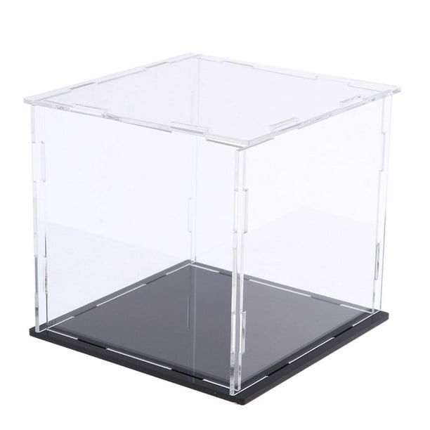 Clear Acrylic Display Case, Showcase Base, Dust Assemble Countertop Box