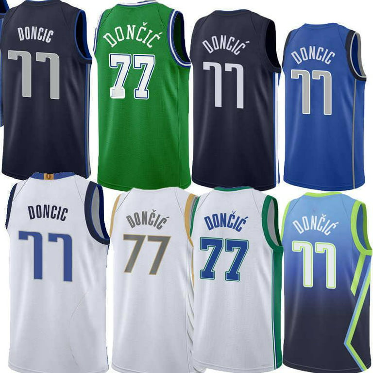 NBA_ Basketball jersey Luka Doncic #77 Dirk Nowitzki #41 Brunson