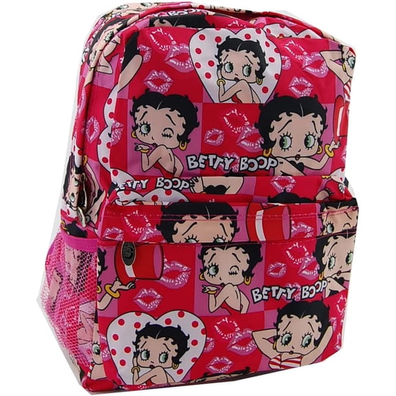 Betty Boop Microfiber 16 Inches Height Backpack (Pink)