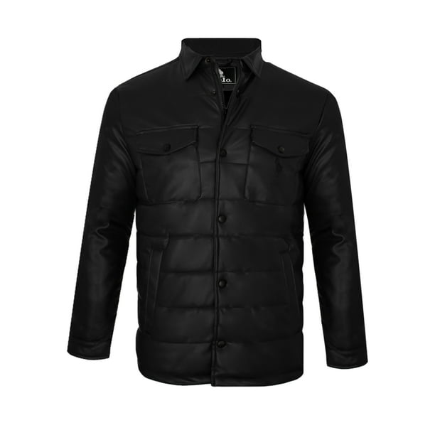 CHAMARRA DE VINIPIEL PARA CABALLERO MARCA HPC POLO ORIGINAL Walmart en linea