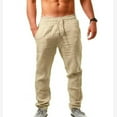 thumbnail image 1 of JUNWELL Cargo Pants for Men Clearance Men‘s Business Loose Large Size Elastic Waist Cotton All-match Solid Color, 1 of 4