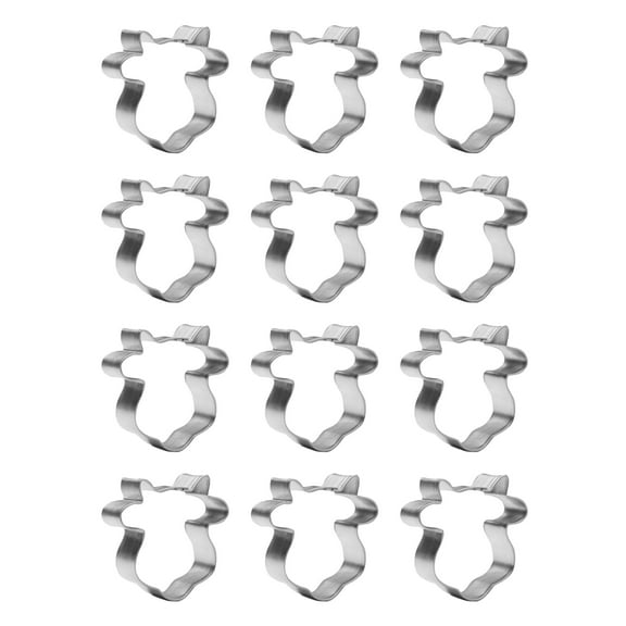Mini Cow Head Dozen Cookie Cutters 1.5 inches/each A1099-W12 - The Cookie Cutter Shop - Tin Plate Steel