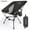 Black, variant on VECUKTY Portable Camping Chair with Carry Bag, Lightweight Folding Outdoor Chair with Side Pocket for Camping, Hiking, Fishing, Black