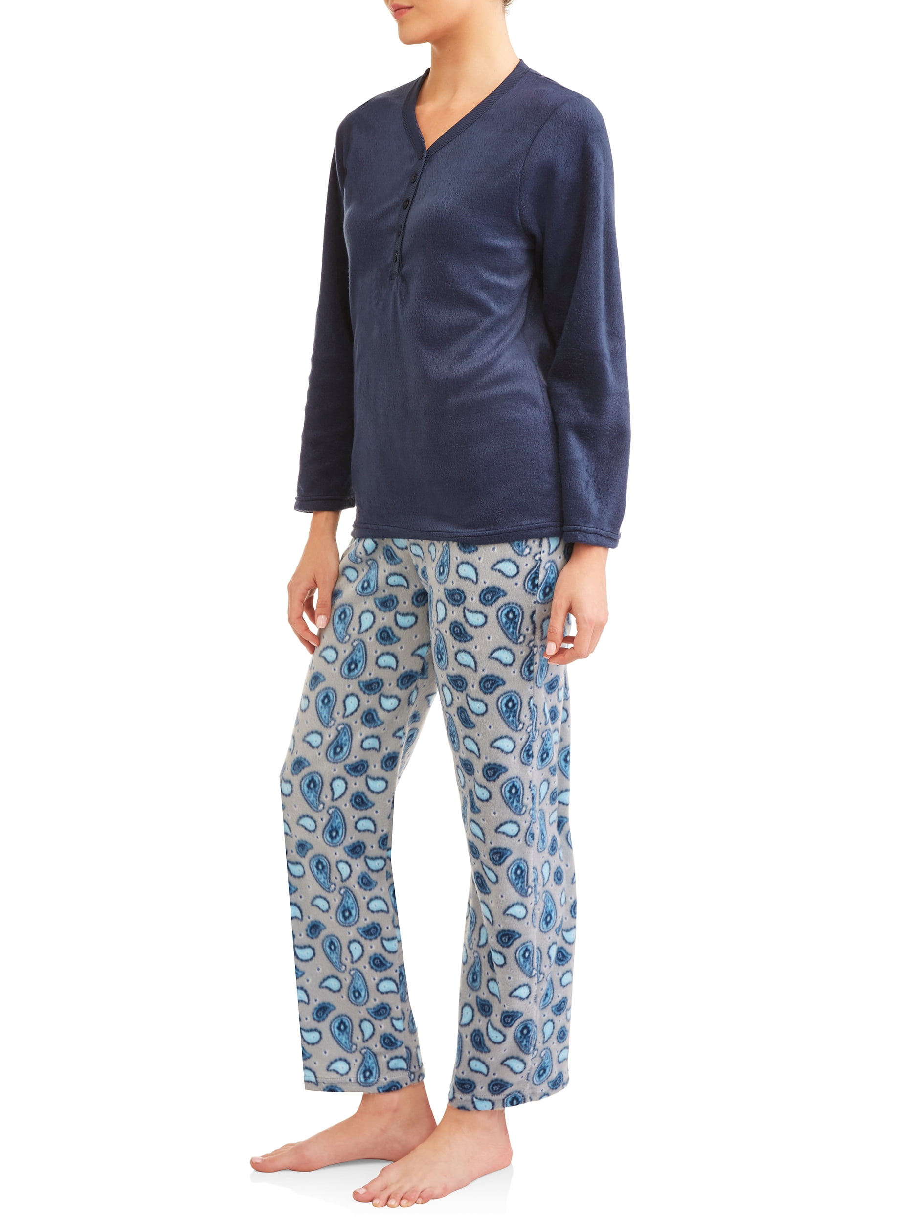 Mayfair Women's and Women's Plus Minky Fleece 2-Piece Pajama Set