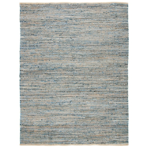 SAFAVIEH Cape Cod Beuregard Geometric Area Rug, Natural/Blue, 8' x 10'