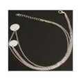 thumbnail image 4 of Guardurnaity Collar en capas Delicado brillo resistente Joyas estéticas Oro Estilo simple Colgantes colgantes Vestido diario Plata Type1 NO1, 4 of 6