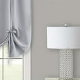 thumbnail image 5 of Darcy Gray Solid Contemporary Window Curtains: 58" x 63", Tie-Up Shade, 5 of 5