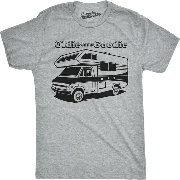 Mens Oldie But a Goodie Funny RV Camper Tee Vintage Shirts Novelty Retro T  shirt (Heather Grey) - XXL Graphic Tees 