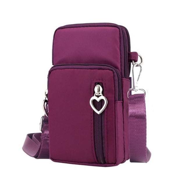 Namzi Portefeuille Bandoulière pour Téléphone Portable (Violet Foncé)