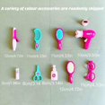 thumbnail image 5 of Girl Makeup Toy 10-piece Toolbox Character Dress Up Parent-child Interactive Game, 5 of 5