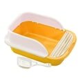 thumbnail image 3 of Caja de arena para gatos Sunnimix con marco Amarillo Grande, 3 of 8