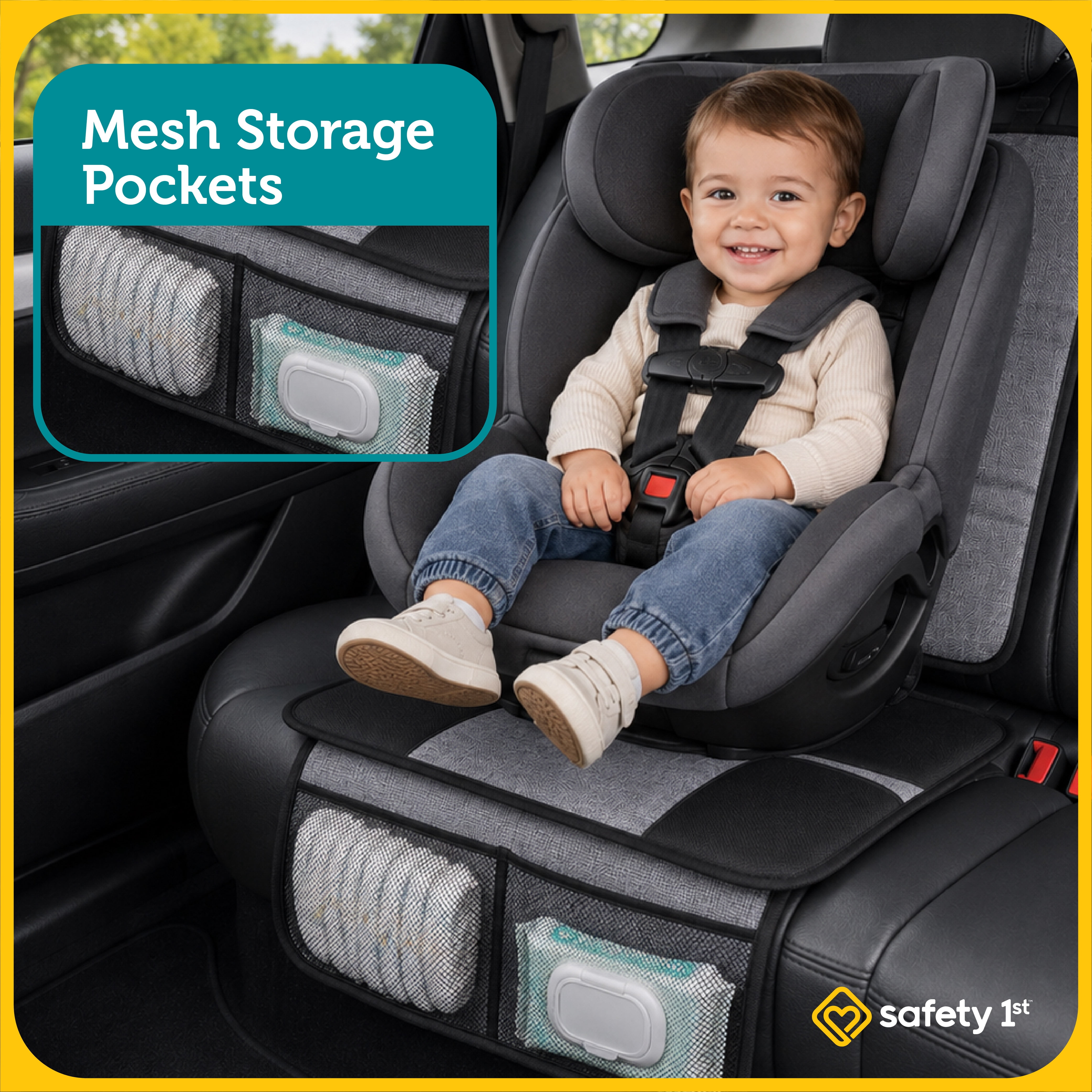 Safety 1st Deluxe Car Seat Protector for Vehicles, Universal Automotive Accessories