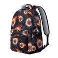 thumbnail image 2 of Baseballs Flames Pattern Backpack for School, Cute School Bag with Adjustable Shoulder Straps and Padded Back, 15.3"x11"x7.1", 2 of 5