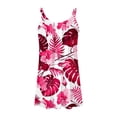 thumbnail image 5 of JLFKNG Leisure Womens Dresses Summer Loose Fit Dress Square Collar Sleeveless Backless Hawaiian Style Printed Above Knee Length Womens Daily Wear, 5 of 5