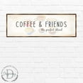 thumbnail image 4 of Coffee & Friends the Perfect Blend | Wooden Coffee shop Decor | Farmhouse Decor | Wooden Wall art | Kitchen Decor | Farmhouse kitchen | Coffee nook - 310314, 4 of 7