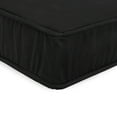 thumbnail image 2 of Jordan Manufacturing 22.5" x 22.5" Canvas Black Solid Square Outdoor Deep Seat Cushion with Ties and Welt, 2 of 8
