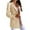 ZA-Khaki, variant on Meichang Yellow Blazer for Women Business Casual Long Sleeve Suit Lapel Button Cardigan Solid Slim Jacket Work Office Jacket
