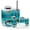 Color 4, variant on Bathroom Accessory Set 6 Piece with Sea Turtle Funny Glasses Ocean Theme Marine Life Blue Sea Kid Toothbrush Holder, Soap Dispenser, Soap Dish, Trash Can, Toothbrush Cup, Toilet Brush Holder