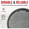 Bakken Pizza Baking Pan Round Perforated Carbon Steel Pan with Non