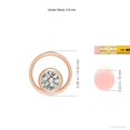 thumbnail image 3 of ANGARA Natural Diamond Solitaire Open Circle Pendant in 14K Rose Gold for Women (Size-5.9mm| Color-K| Clarity-I3) | April Birthstone, Anniversary, Jewelry Gift for Women | Natural Diamond Necklace, 3 of 7