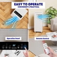 thumbnail image 5 of M optimized 8000Btus Portable Air Conditioner, 3 in 1 Portable AC Unit Cools up to 350 Sq. Ft, Multi-function Mode, Dehumidifier, Fan Mode, Room Air Conditioner Portable for Home, 5 of 6