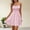 #JIE27 Pink, variant on Womens Summer Dresses Vacation Sleeveless Ruched Bust Ruffle Hem Casual Cami Dress