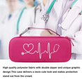 thumbnail image 6 of BOVKE Hard Stethoscope Case for 3M Littmann Classic III, Lightweight II S.E, Cardiology IV Diagnostic, MDF Acoustica Deluxe Stethoscopes - Extra Room for Medical Hammer and Penlights, Raspberry, 6 of 7