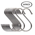 thumbnail image 1 of RYRDWP Steel Stainless Metal S Hooks Kitchen Clothes Storage Rack 20, 1 of 5
