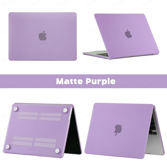 For Macbook Air 13 Case for Laptop accessories Macbook Air M1 M2 2023 Air 15 Funda Macbook Pro 14 case M3 2023 Pro 16 Cover Matte Purple A2337 A2179 A1932