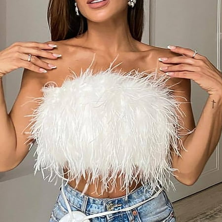 

CYMMPU Women Clothing Women s Cropped Tank Round Neck Tank Sexy Bustier Sleeveless Cami Vest Slim Fit Crop Tops Summer Shirts Streetwear White