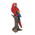 thumbnail image 2 of 15" Red and Blue Parrot On Branch Outdoor Garden Statue, 2 of 6
