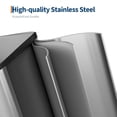 thumbnail image 4 of Garvee 15.85 Gallon Stainless Steel Double Trash Can with Lid, Step-on Recycling Bin, Silver, 4 of 6