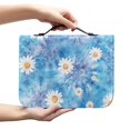 thumbnail image 2 of HELLHERO Daisy Print Bible Covers, Large Capacity PU Leather Church Bible Bag with Zippered Pockets, Portable Hand Bag for Church Work, 2 of 12