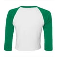 thumbnail image 2 of Bella + Canvas Womens Micro-Rib Raglan 3/4 Sleeve T-Shirt, 2 of 3
