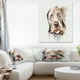 thumbnail image 1 of Cute Dog Portrait Watercolor - Oversized Animal Wall Art, 1 of 3