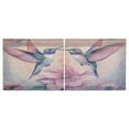 thumbnail image 3 of BZSMCE Set of 2 Pieces Kitchen Window Curtain Fashion Harmony Of Hummingbirds Printed 27x24in/27x36in, 3 of 9