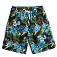 thumbnail image 2 of IROINNID Men's Summer Casual Drawstring Pull On Printed Comfy Shorts, 2 of 7